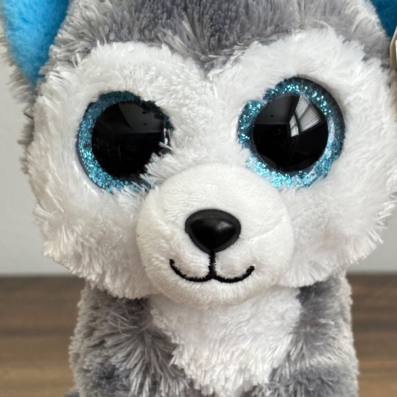 NEW TY Husky SLUSH Puppy Dog BEANIE BOO Stuffed Animal Plush Toy 6" NWT 2022 - Picture 2 of 11